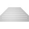 Ekena Millwork Octagonal Top Surface Mount PVC Gable Vent w/ 2"W x 1-1/2"P Brickmould Frame, 40"W x 20"H GVPOT40X2002SF - alternate 5